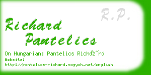 richard pantelics business card